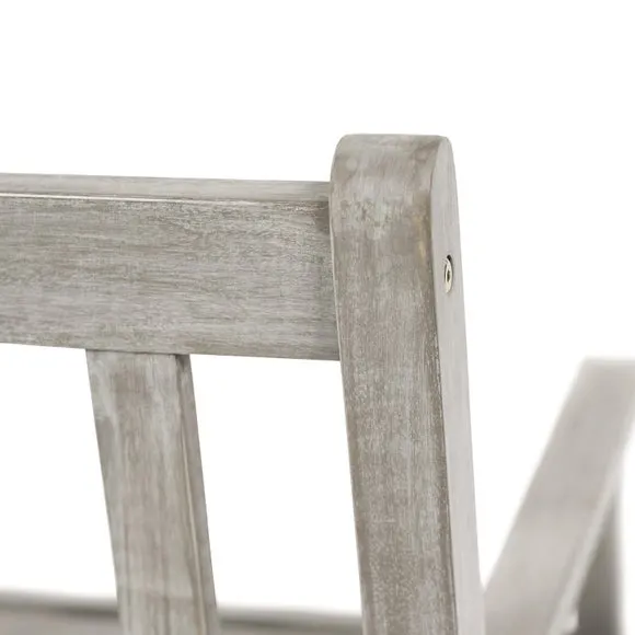 Cambridge 2 Seater Acacia Wood Bench 4