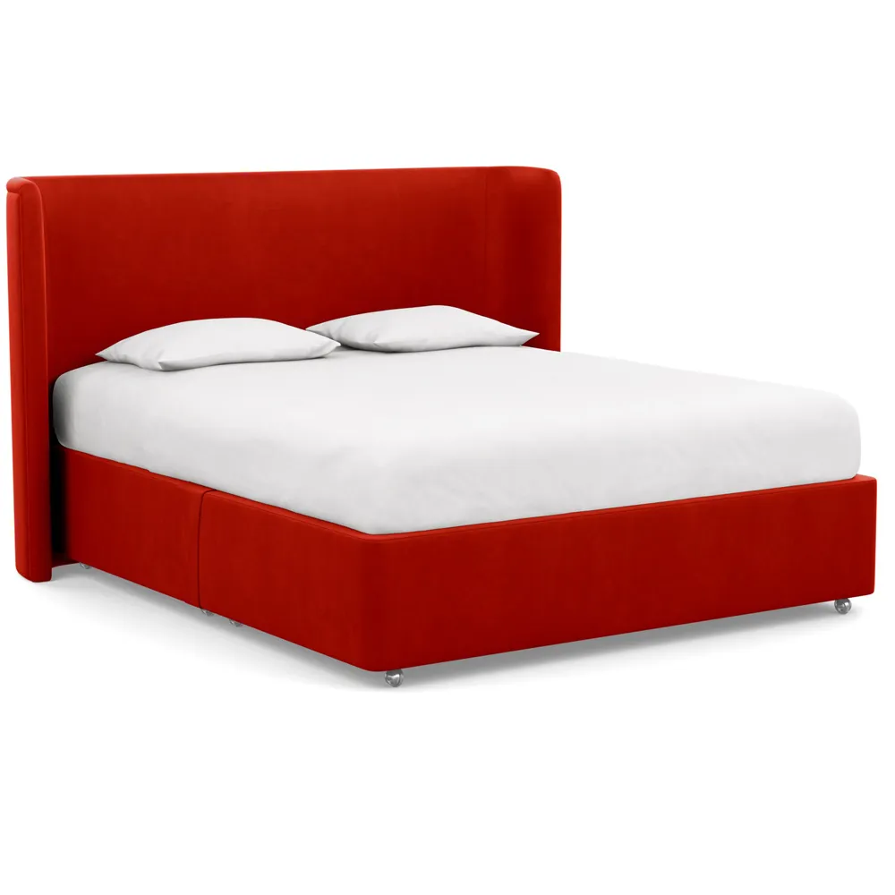 Heal's Heal's Deep Divan Super King 2 Footend & 2 Continental Varese Velvet