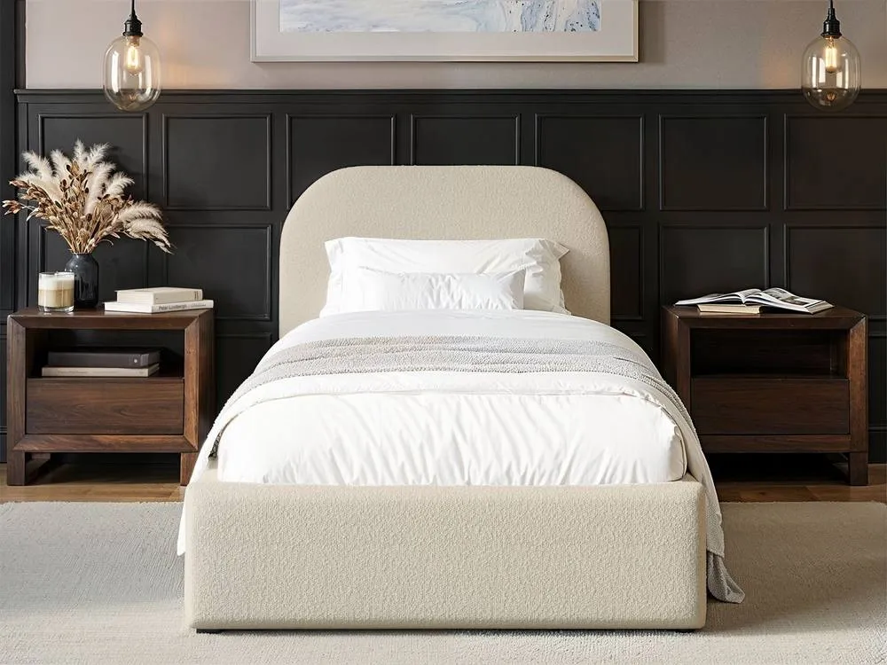 Flair Alba Single Ottoman Bed in Cream 2