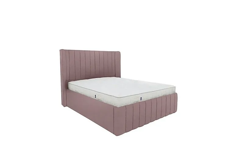 Eira Low Foot End Bed Frame - Super King - Velvet Lilac