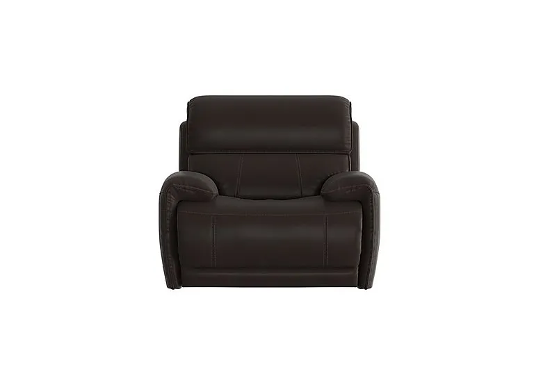 Link Leather Armchair - Dark Chocolate