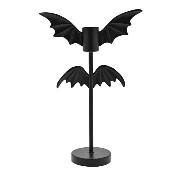 Double Bat Wing Candlestick Holder