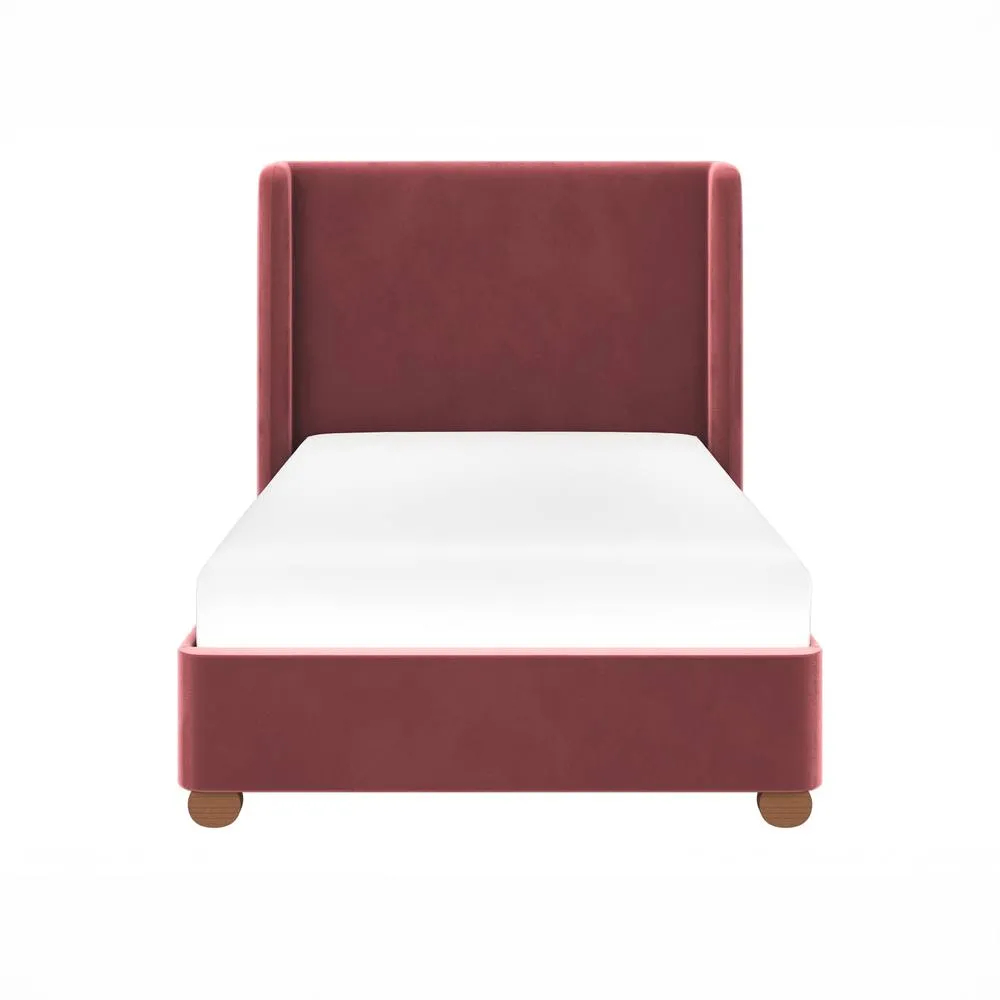 Flair Alma Single Winged Headboard Bed in Pink 5