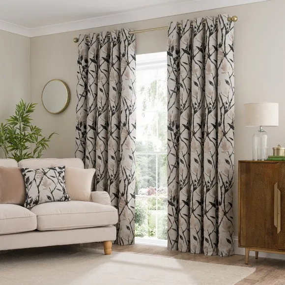 Zen Jacquard Eyelet Curtains 2