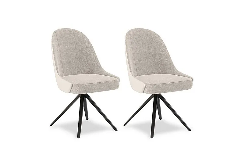 Jose Pair of Swivel Dining Chairs
