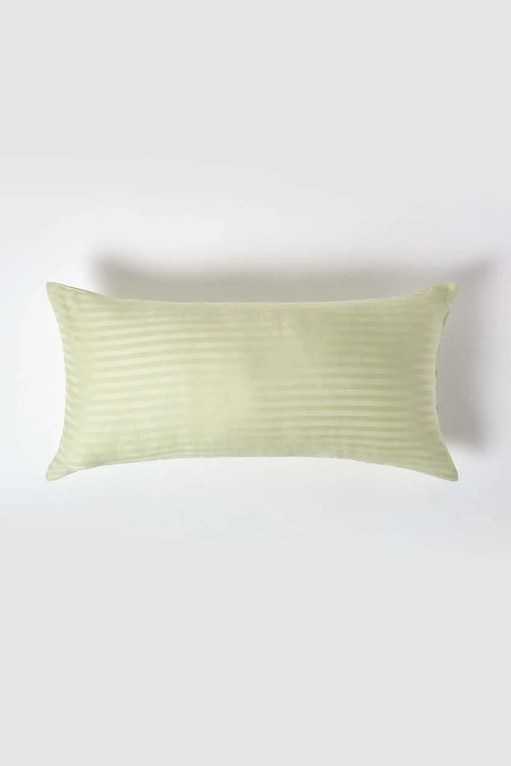 Homescapes Continental Egyptian Cotton Pillowcase 330 TC, 40 x 80 cm in Green 1