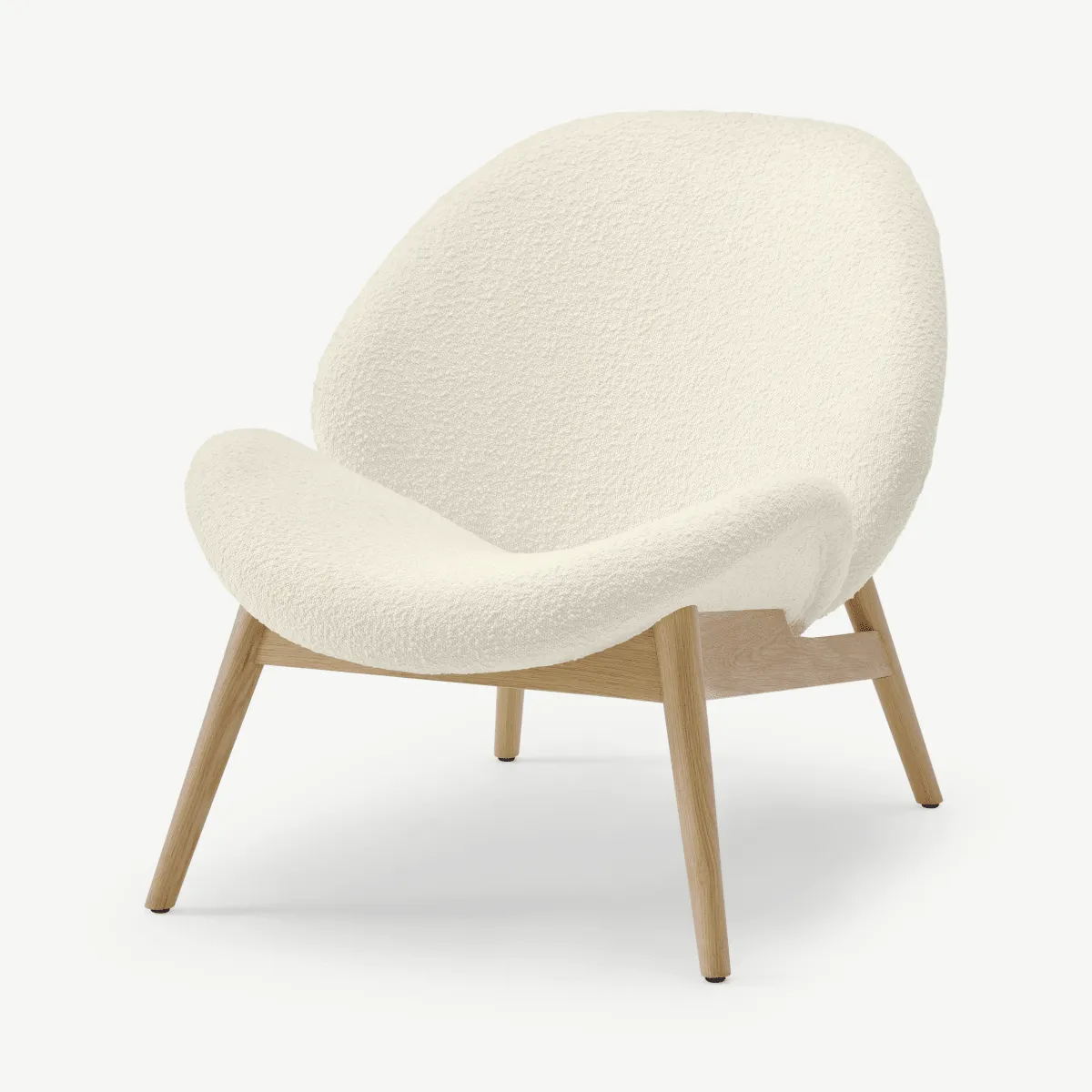 Laluni Accent Armchair, Whitewash Boucle