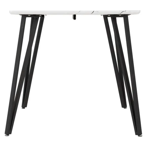 Marlow Marble Effect Dining Table 3