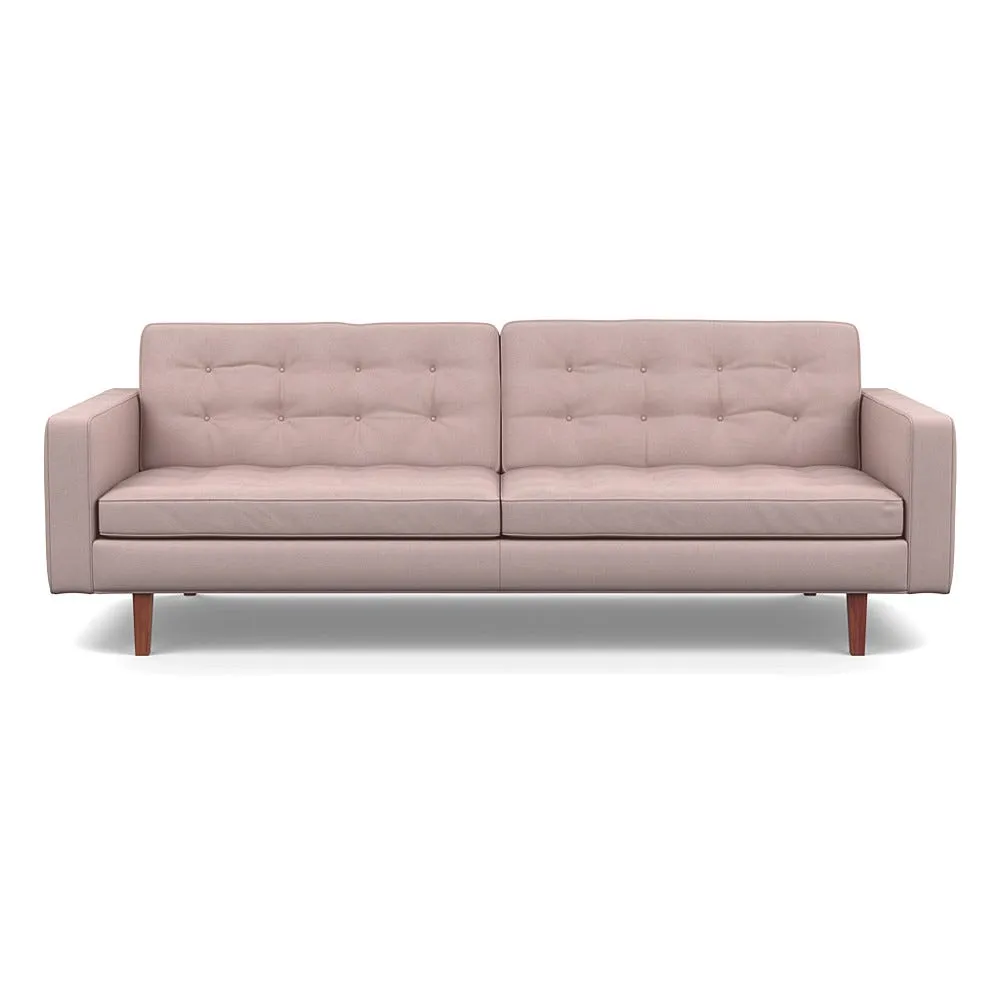 Heal's Hepburn 4 Seater Siena Cotton Dusky Pink Walnut 1