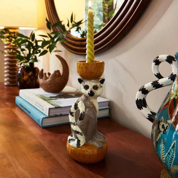 Lemur Candlestick Holder