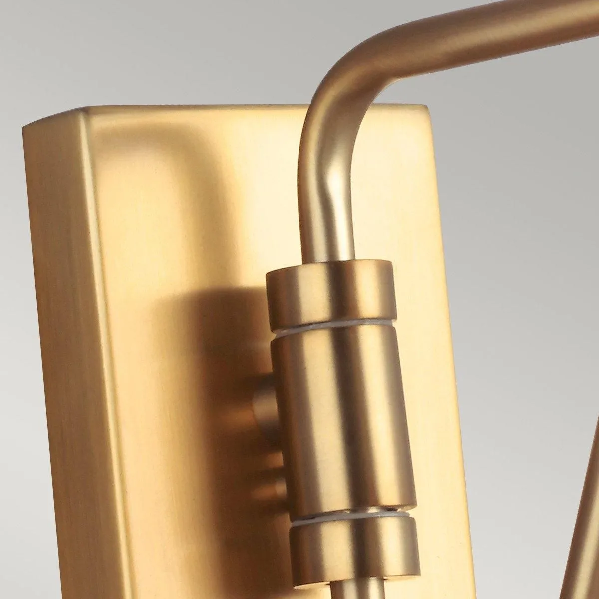 Netlighting Joan 1 Light Dome Wall Light Midnight Black Burnished Brass E27 5