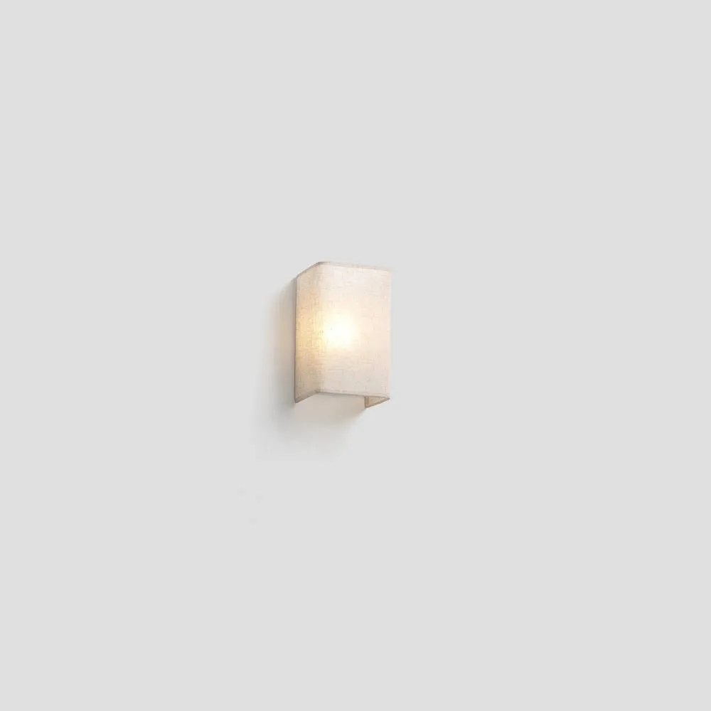 Netlighting Otton Rectangle Linen Up Down Wall Lamp Vertical in White 2