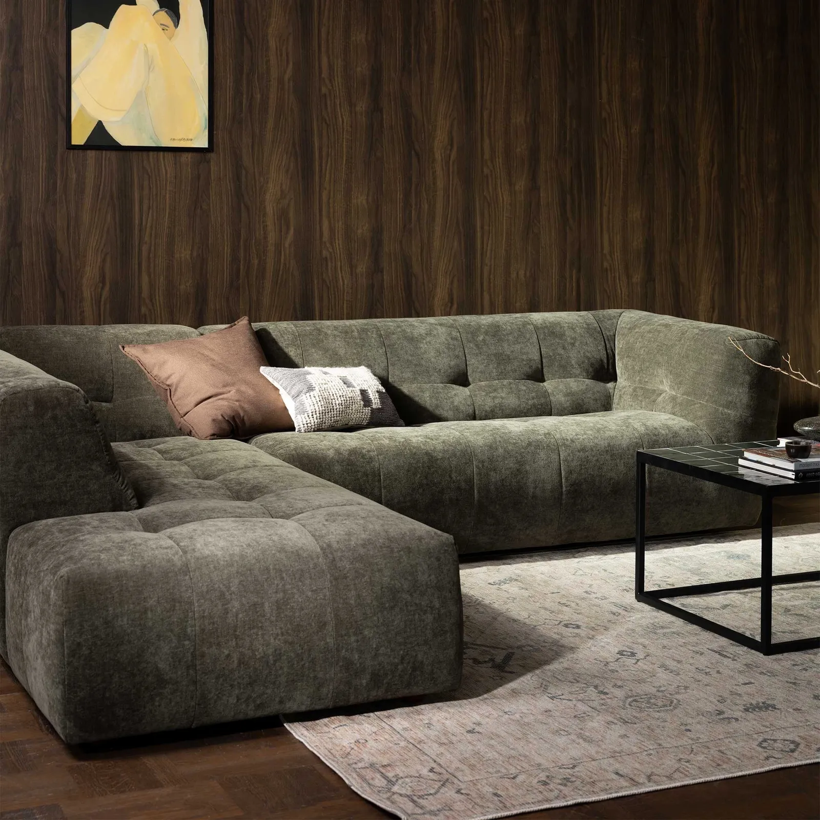 Atticus Corner Group Chaise Left Corner Sofa, Grey Fabric | Barker & Stonehouse 5