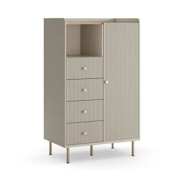 Georgi 4 Drawer Small Wardrobe 6