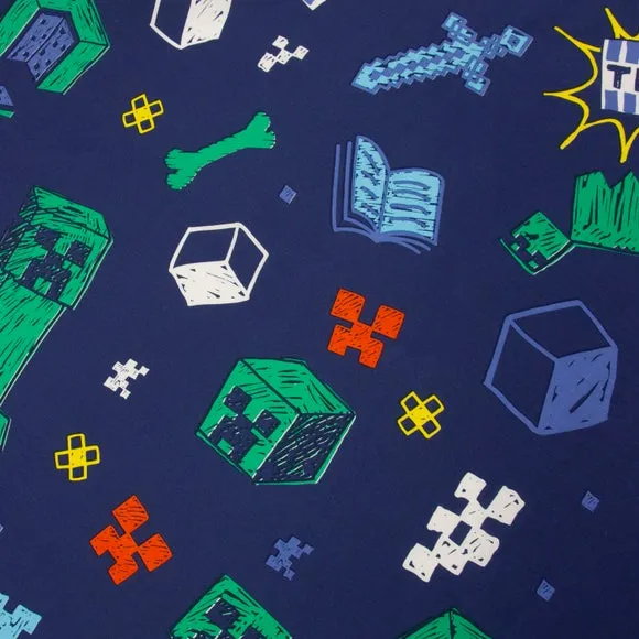 Minecraft Sketched Duvet Cover & Pillowcase Set 4