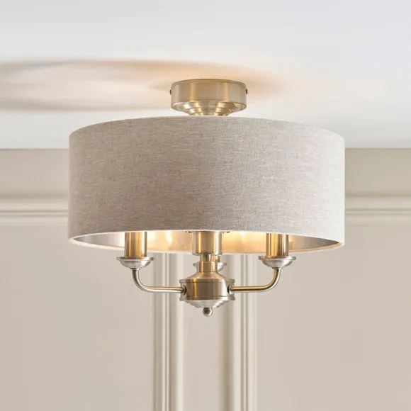Vogue Sandringham 3 Light Flush Ceiling Light 1