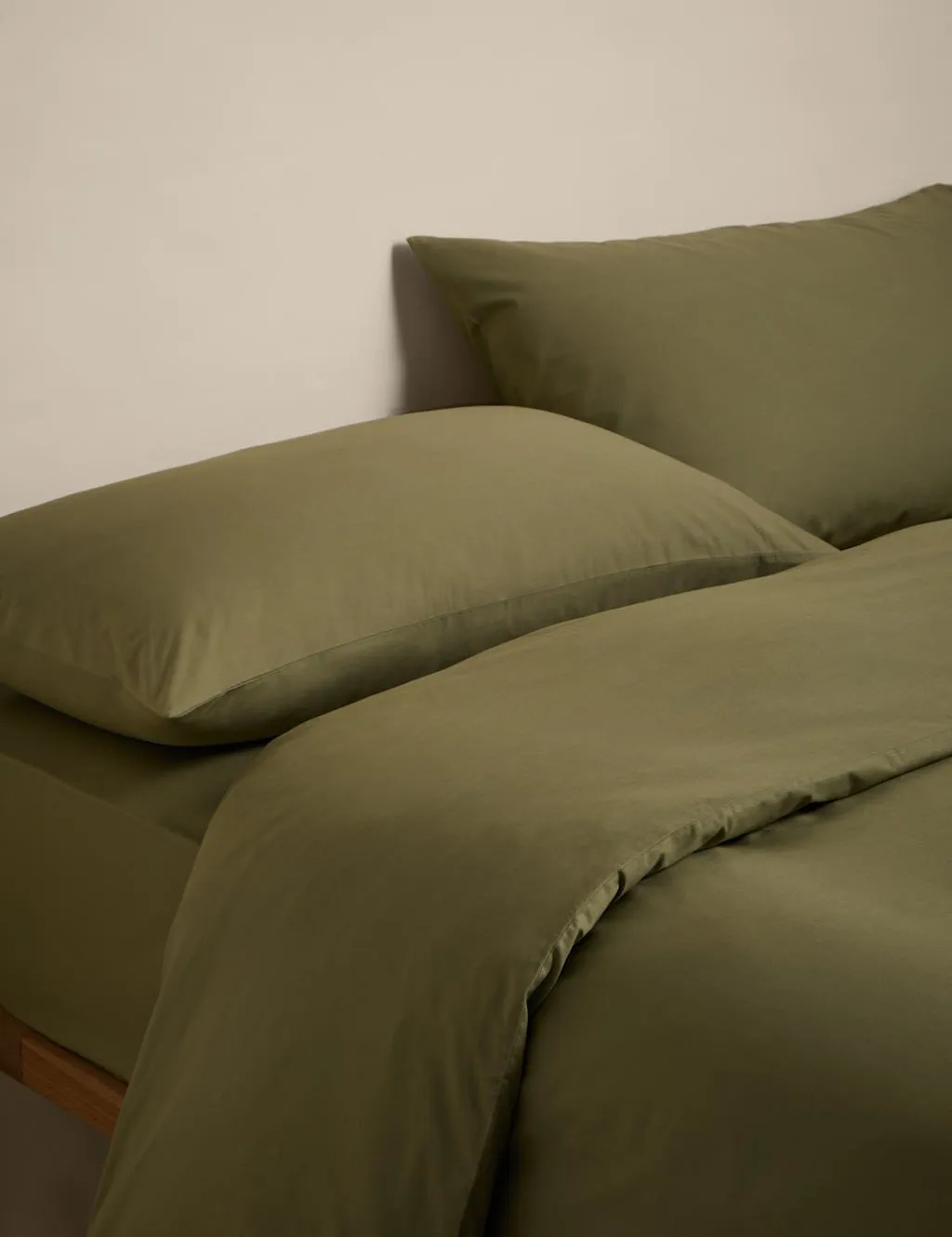 M&S Cotton Rich Bedding Set Fern