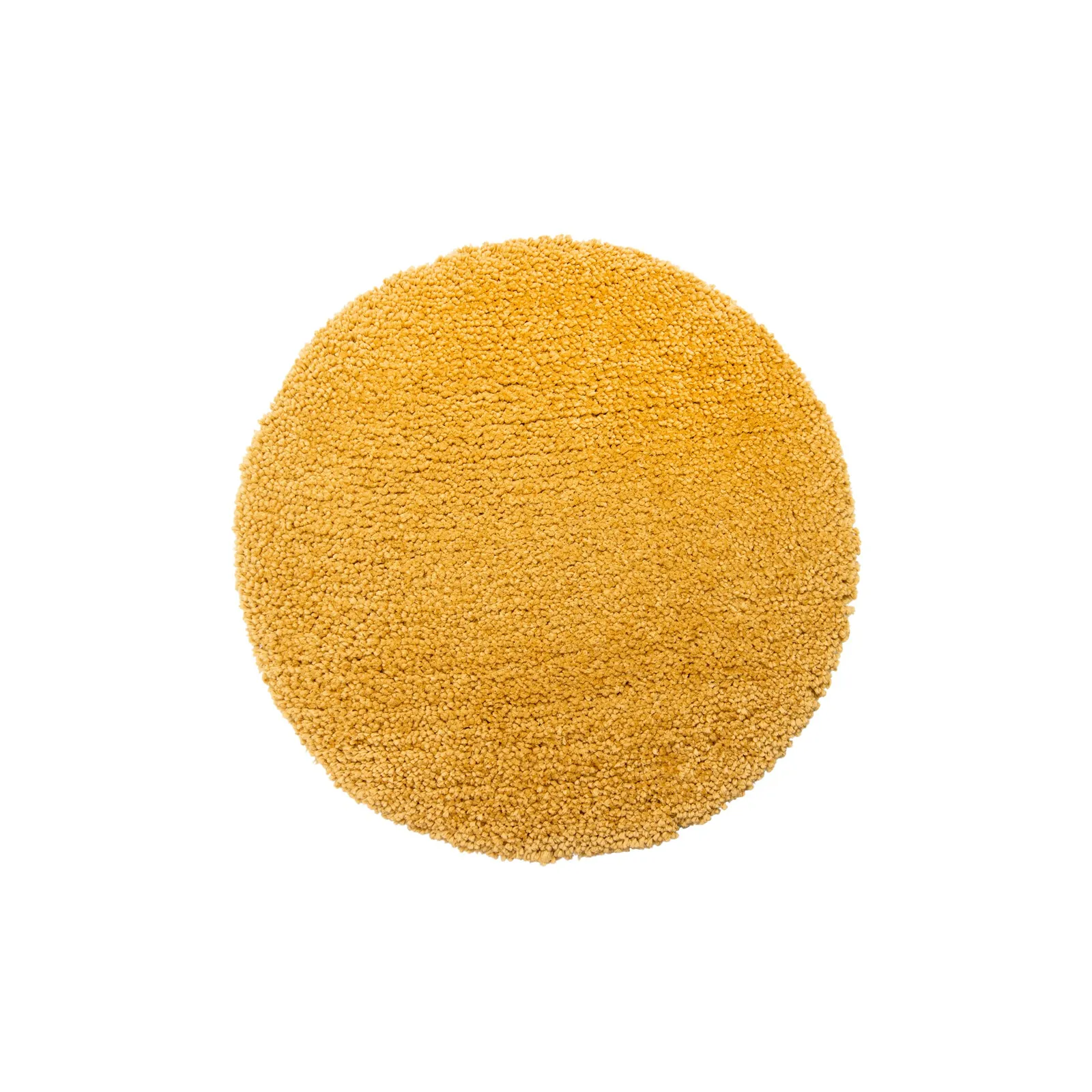 Bertie Shaggy Circle Rug Yellow