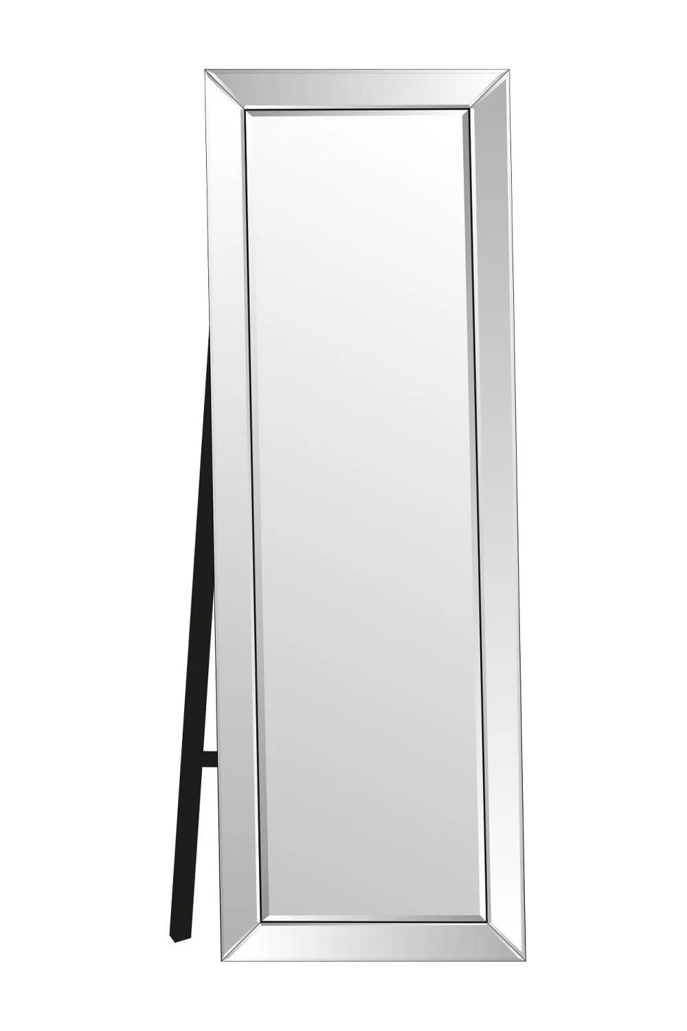 MirrorOutlet 'Horsley' All Glass Free Standing Modern Cheval Mirror 170 x 58 CM in Clear 2