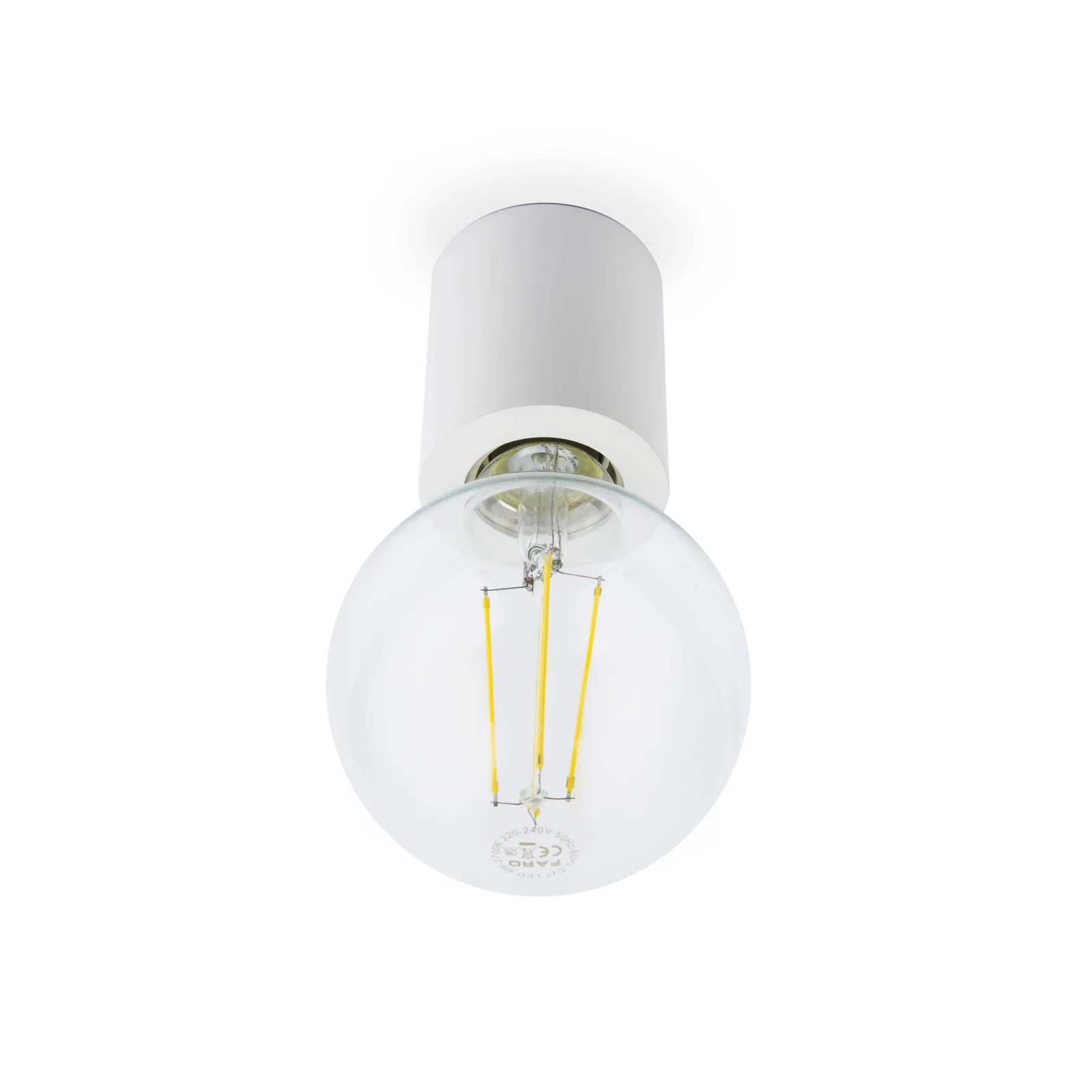 Netlighting Ten 1 Light Indoor Candle Wall Ceiling Light White E27 2