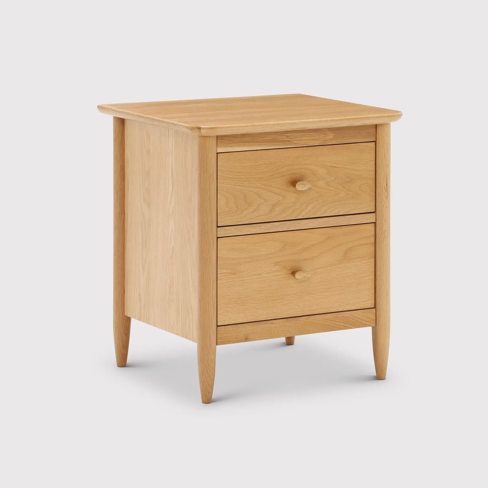 Ercol Teramo Bedside Cabinet, Neutral Oak | Barker & Stonehouse