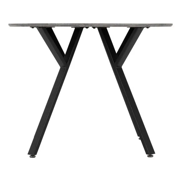 Athens 4 Seater Round Dining Table with 4 Lukas Chairs 3