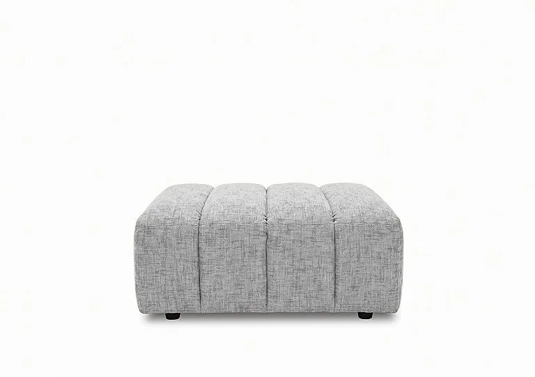 Henna Rectangular Fabric Footstool - Living Room Furniture