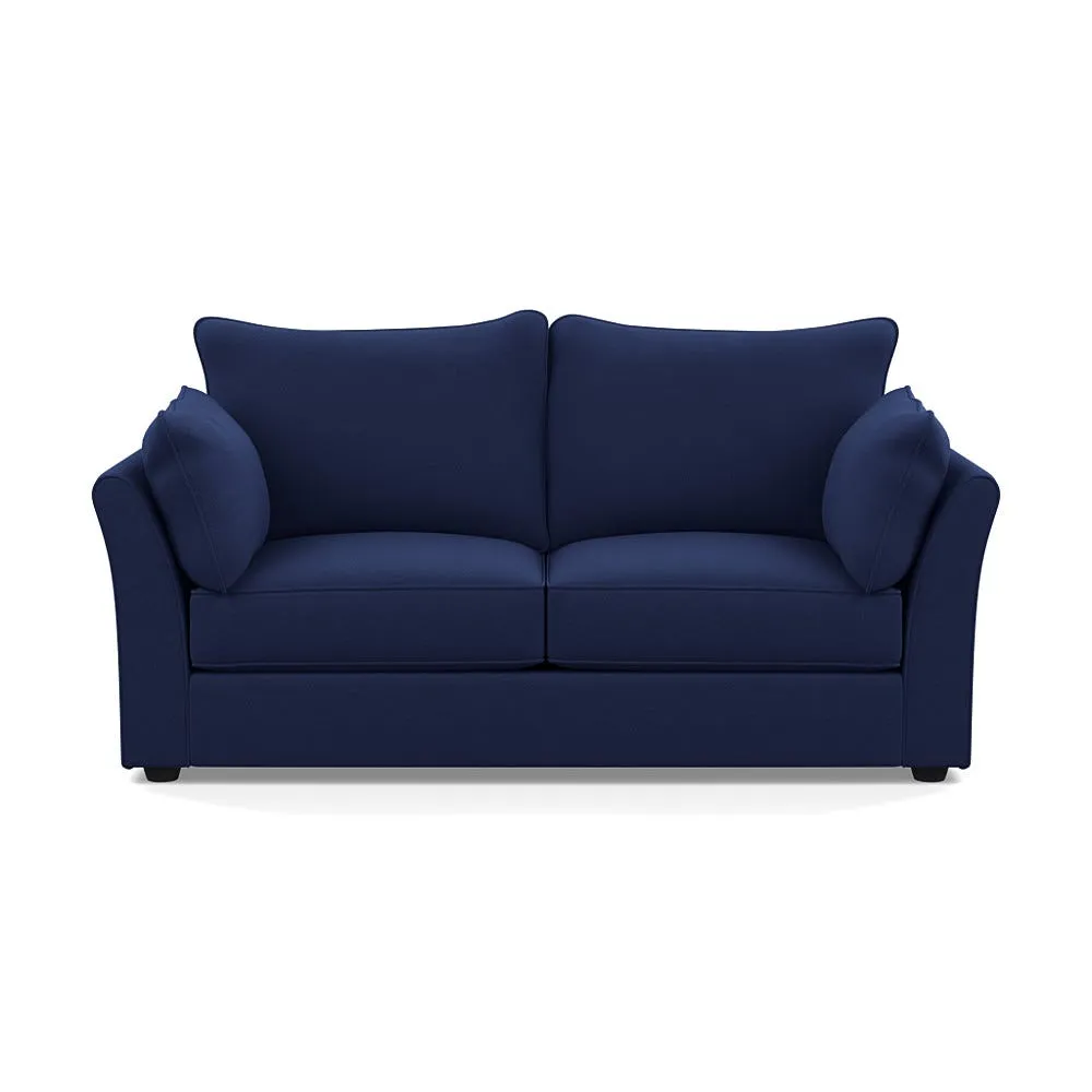 Heal's Tailor 3 Seater Sofa Melton Wool New Navy Black Feet 1