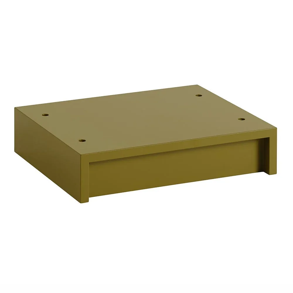 Muuto Stacked Storage System Plinth Small Brown Green 2