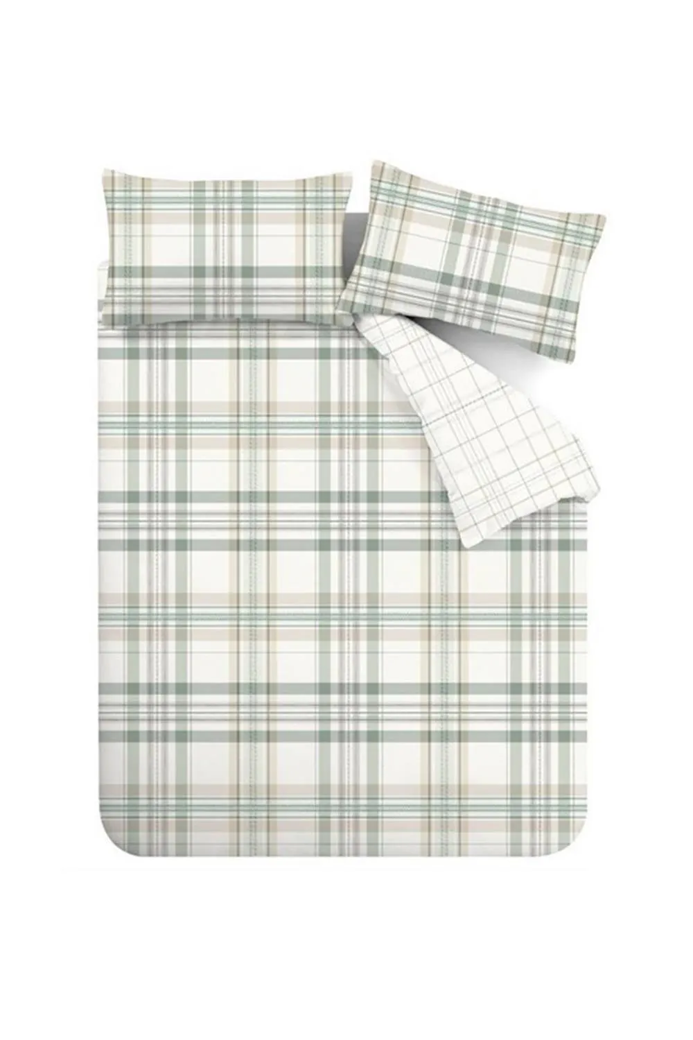 Catherine Lansfield 'Cartmel Check' Reversible Duvet Cover Set 5