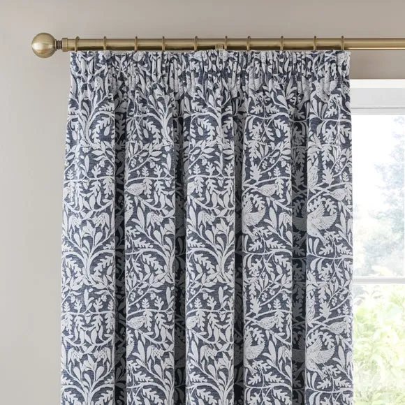Alora Chenille Thermal Pencil Pleat Curtains 1