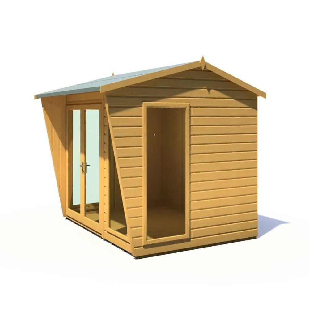 Shires Burghclere 8 x 6 Feet Summerhouse - L233.5 x W251.4 x H230.7 cm in Light Brown 4