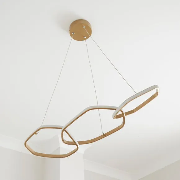 Puddle Linked Hoop 3 Light Adjustable LED Ceiling Light 5