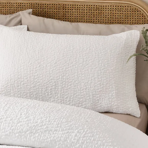 Catherine Lansfield Crinkle Seersucker Duvet Cover & Pillowcase Set 2