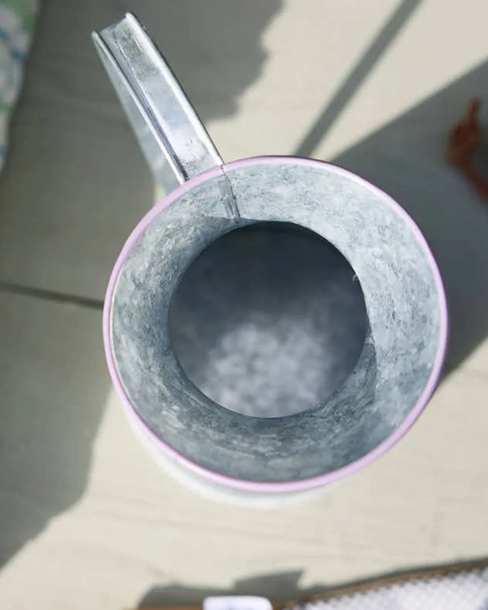Dibor Lavender Meadow Metal Pitcher Jug Flower Vase in Grey 4