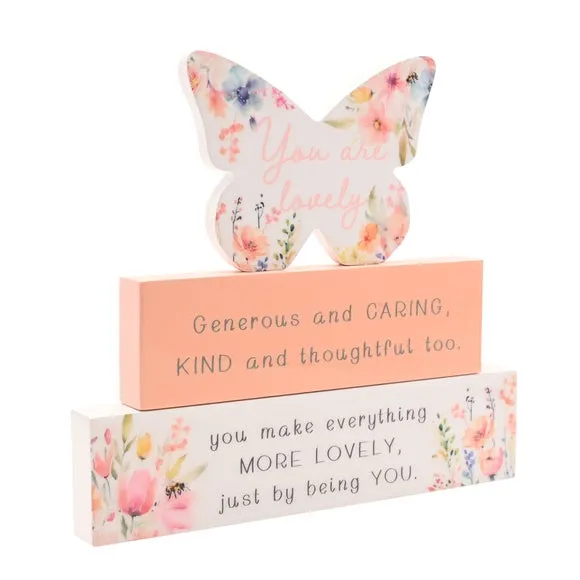 The Cottage Garden Butterfly Stacking Plaque Ornament 3