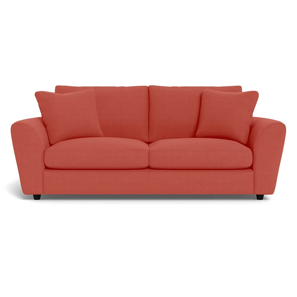 Heal's Snooze 4 Seater Sofa Linen Grenadine Black Feet