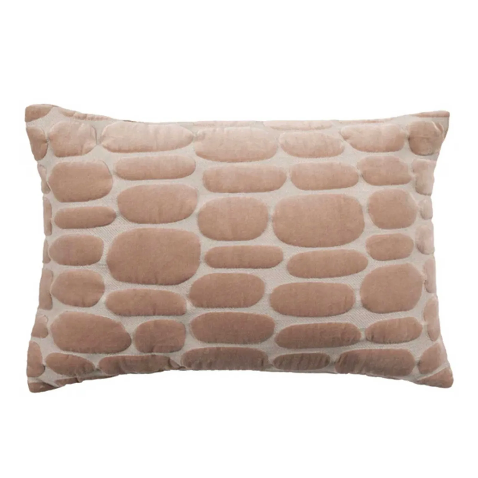 Pink Pebble Cushion, Square Polyester | Barker & Stonehouse