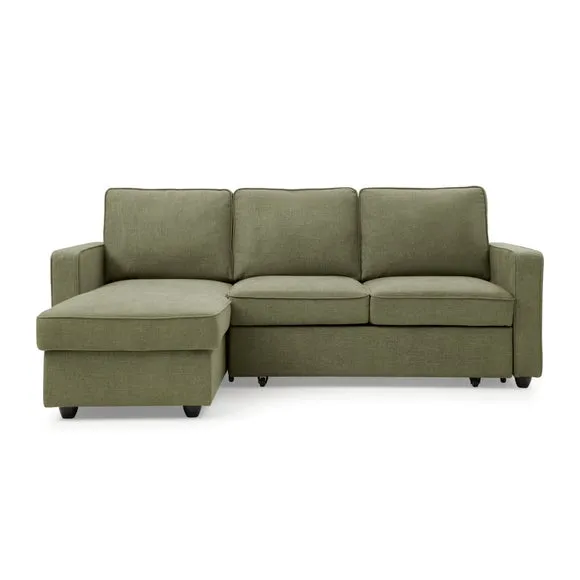Kayden Chenille Reversible Trundle Corner Double Sofa Bed 6