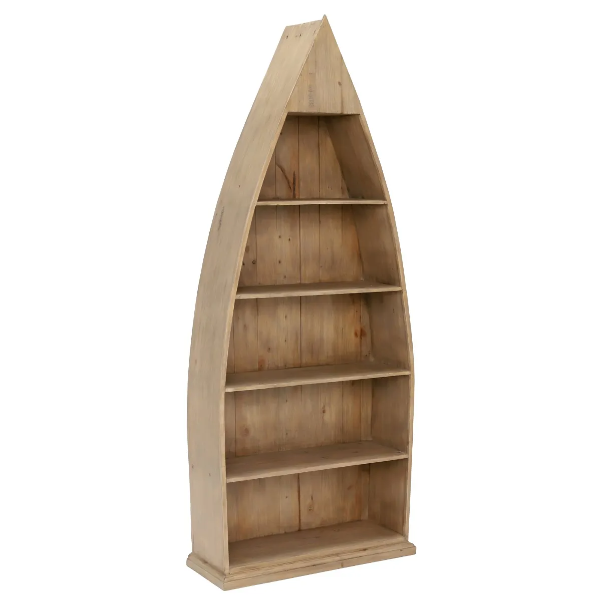Verberie Reclaimed Wood Boat Bookcase