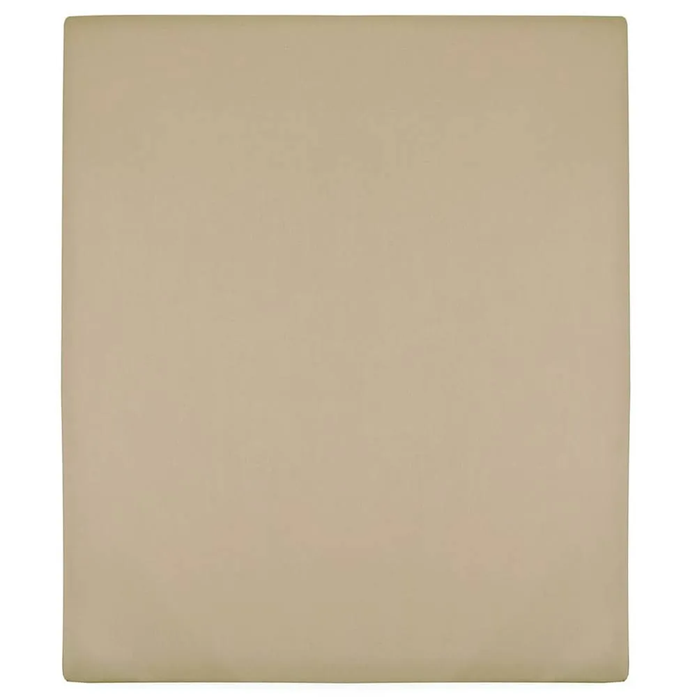 Berkfield Home Jersey Fitted Sheets 2 pcs Taupe 140x200 cm Cotton