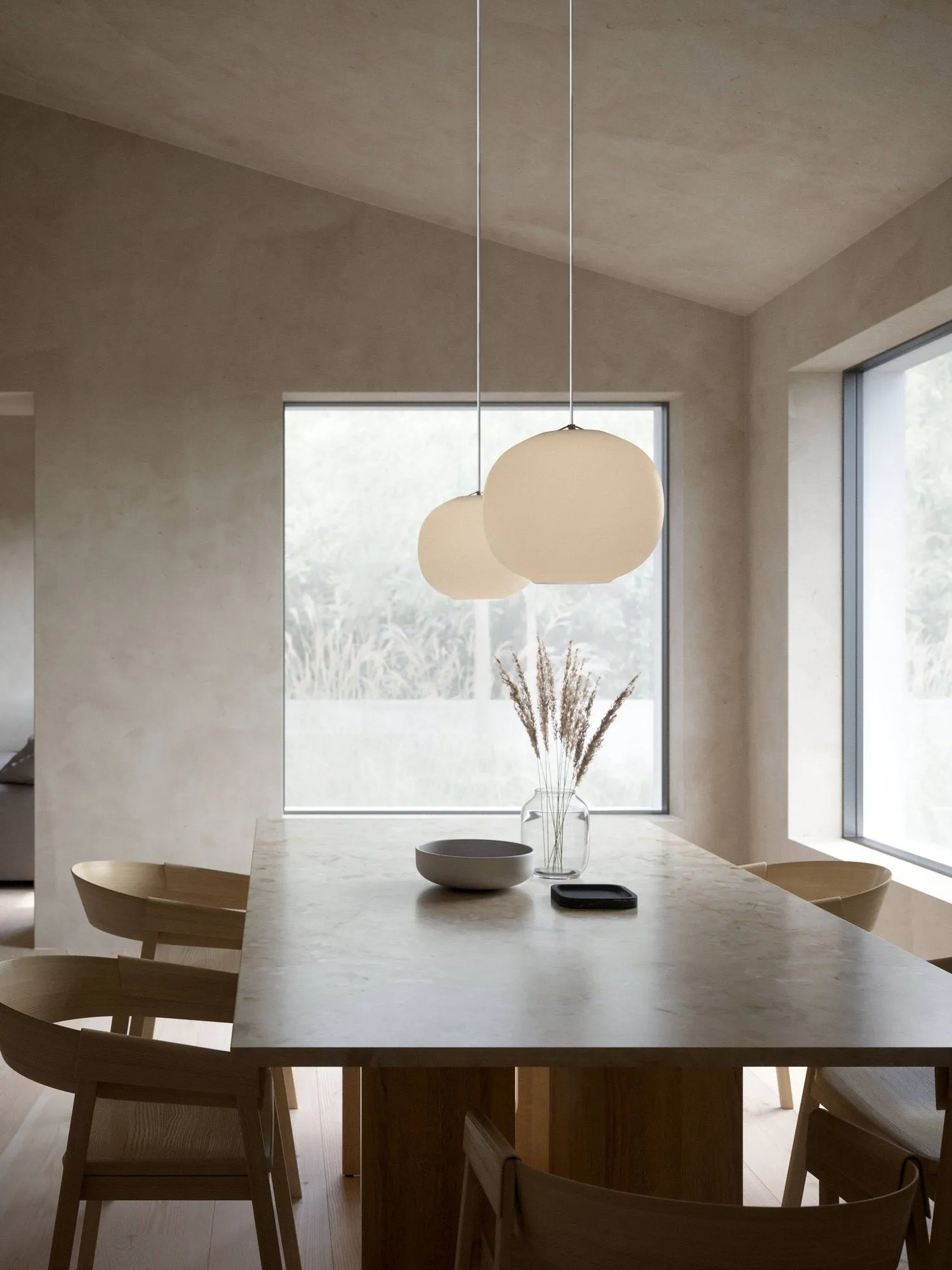 Nordlux Navone Pendant Light Opal White Glass Dining Room E27 Mains 30cm 5