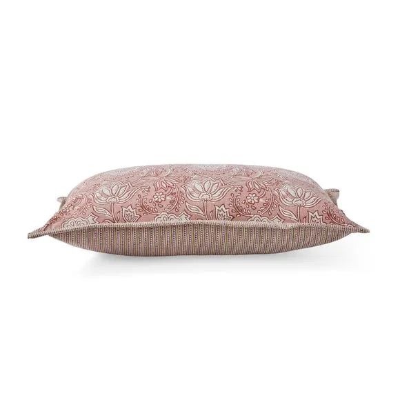 Woodblock Floral Cushion Cover 5