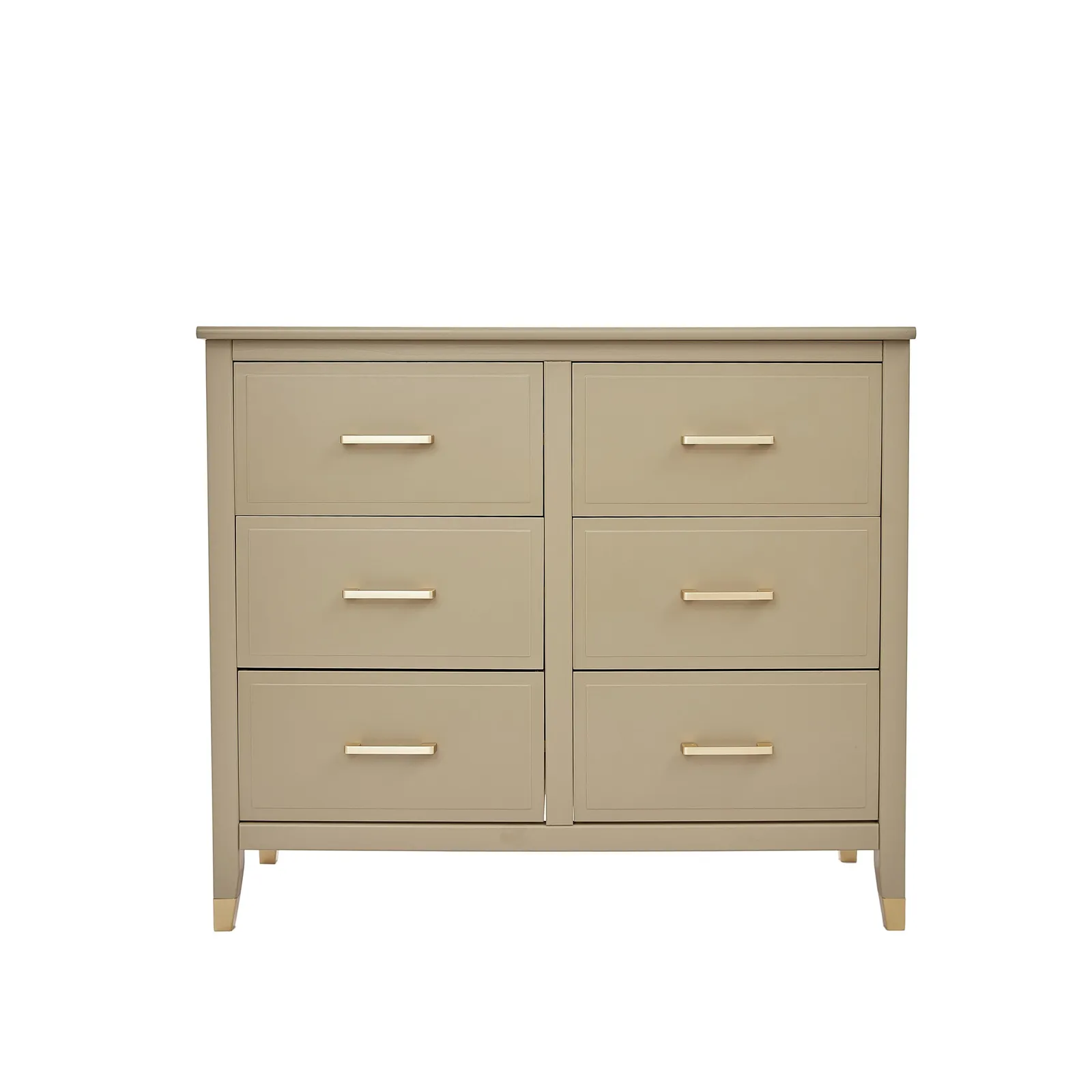 Cabinet Bits Palazzi 6 Drawer Chest of Drawers in Beige 2
