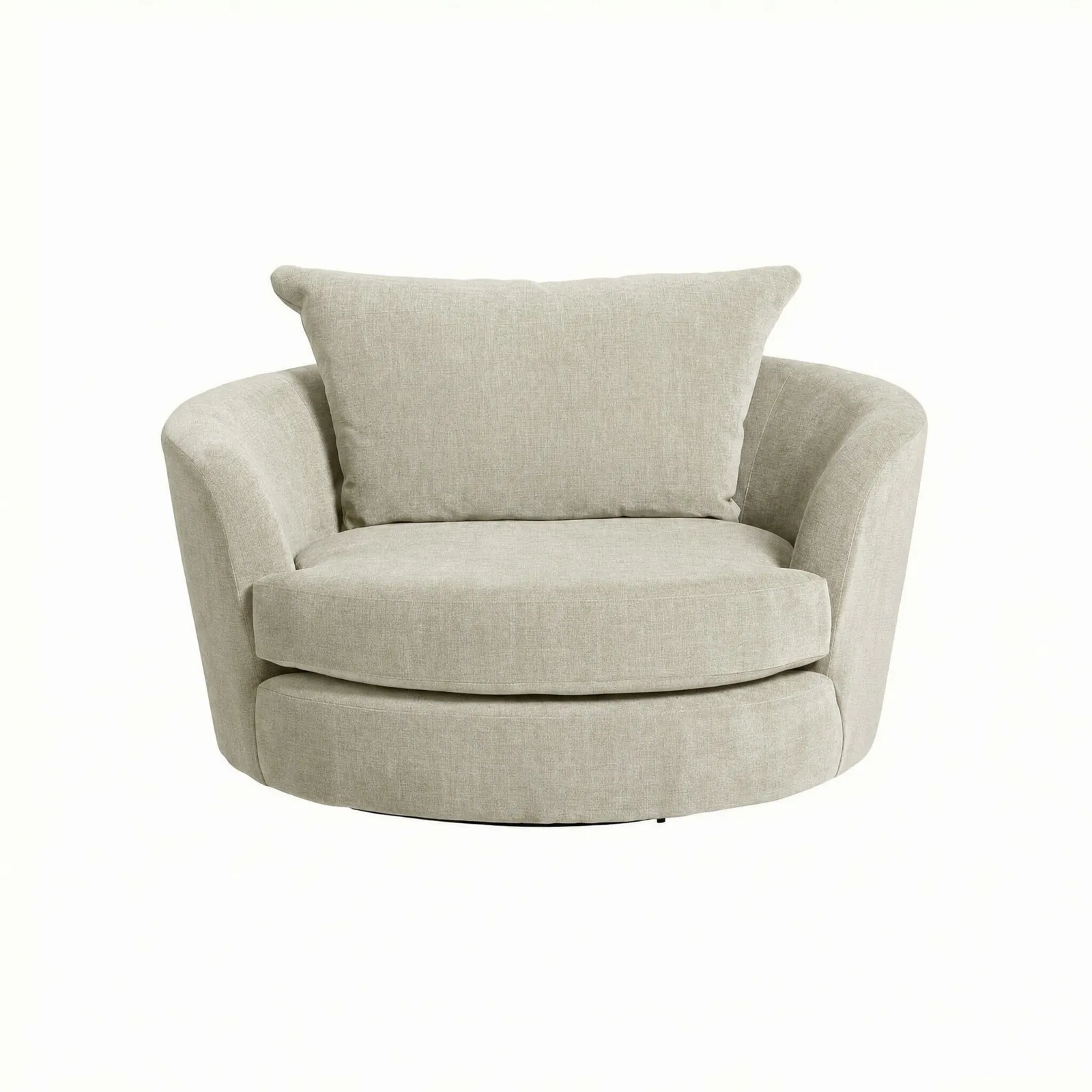 Floyd Cuddler Swivel Armchair With Foam, Green | Barker & Stonehouse 2
