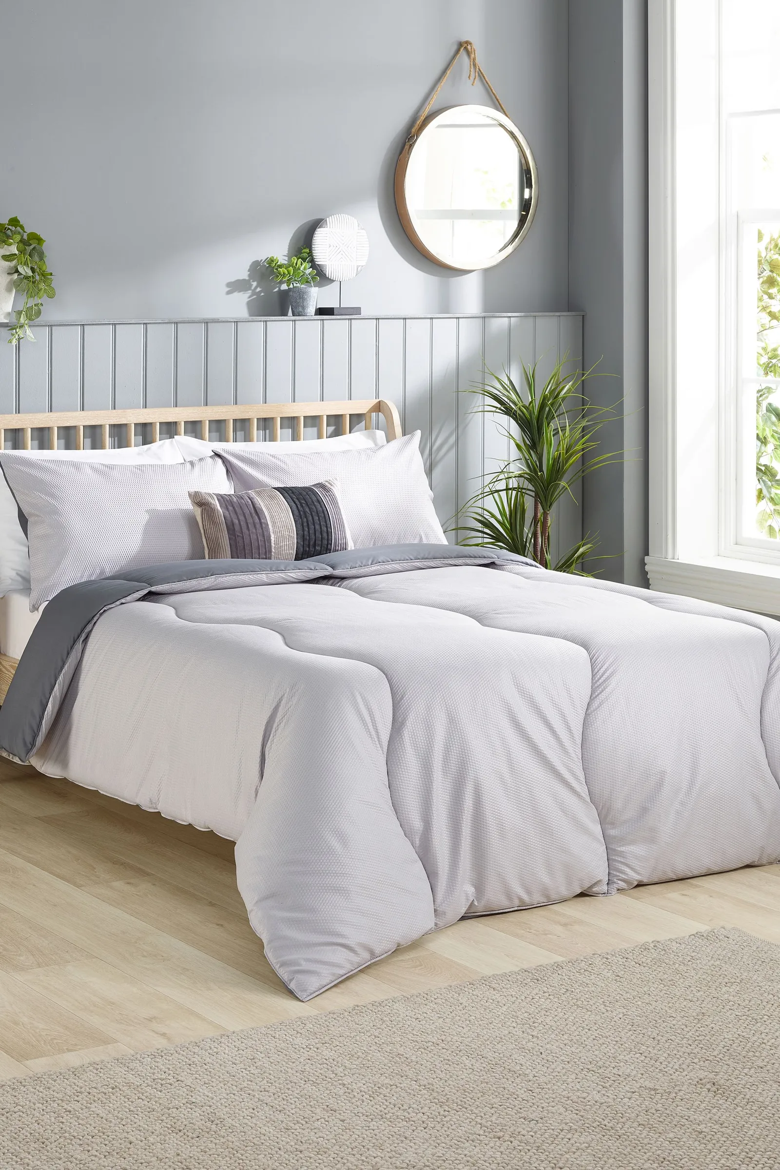 Slumberdown Coverless Comfort Printed Embossed Waffle 10.5 Tog Duvet
