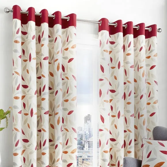 Fusion Beechwood Eyelet Curtains 1