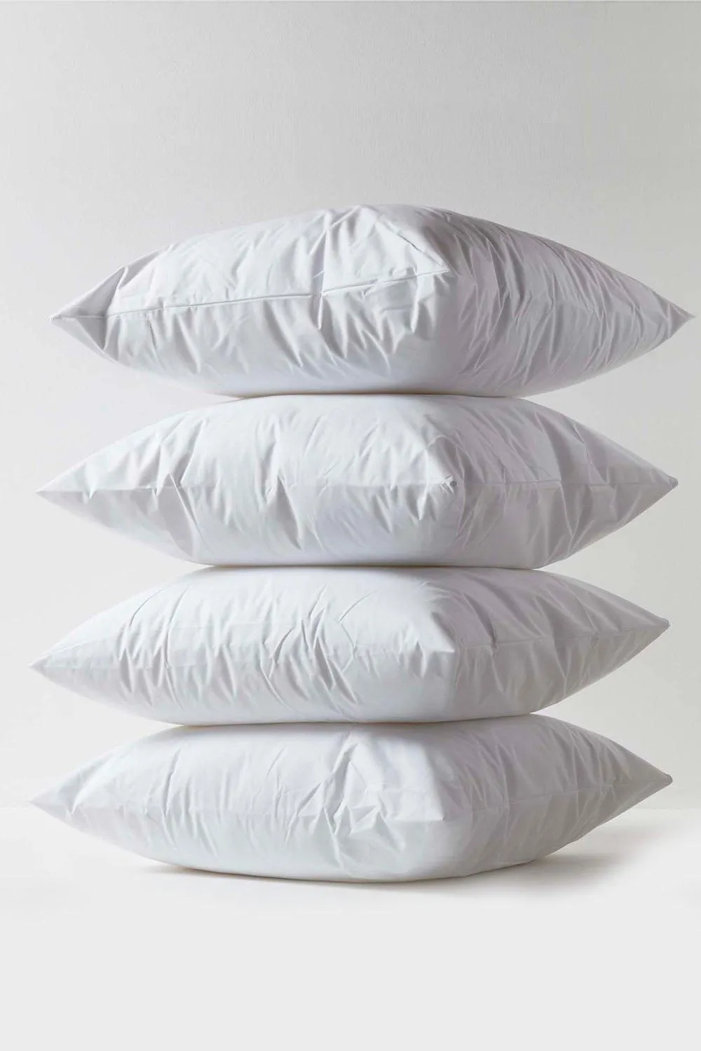 Homescapes Waterproof Pillow Protectors 80 x 80 cm, Pack of 4 in White 2