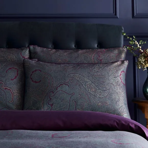 Dorma Paisley Jacquard 300 Thread Count Standard Pillowcase Pair