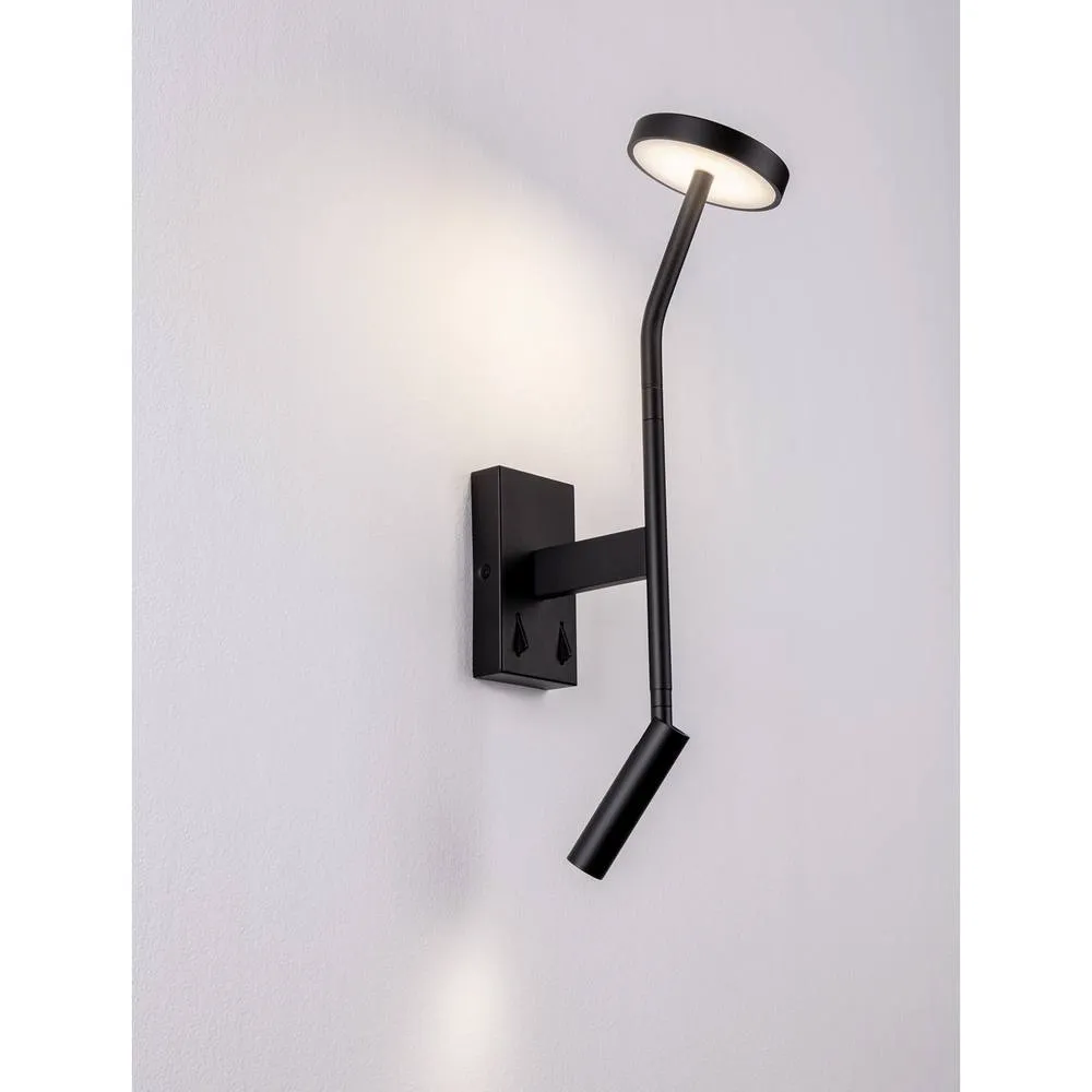 Netlighting Logos Reading Wall Light Sandy Black LED 9W 487lm 3000K 5